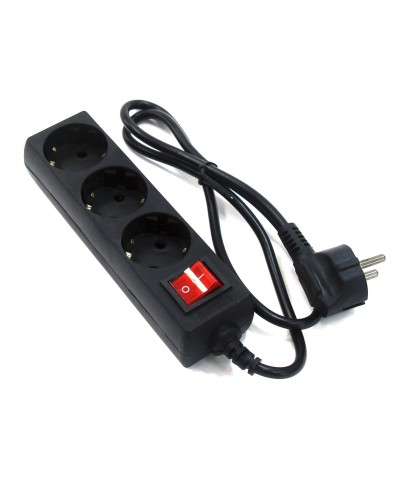 SP3B-118E. Сетевой фильтр 3 розетки, 1.8м, черный. 5bites в Твери