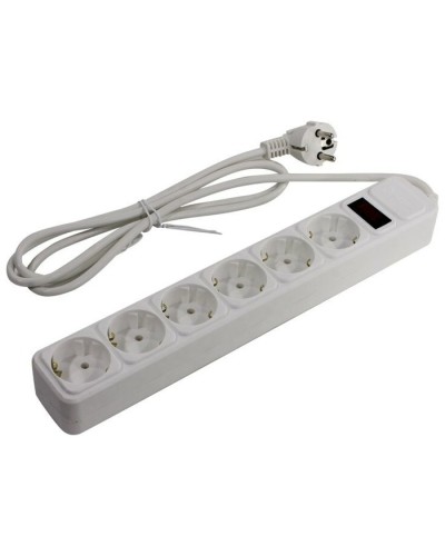 SP6W-118. Сетевой фильтр 6 розеток, 1.8м, белый. 5bites в Твери