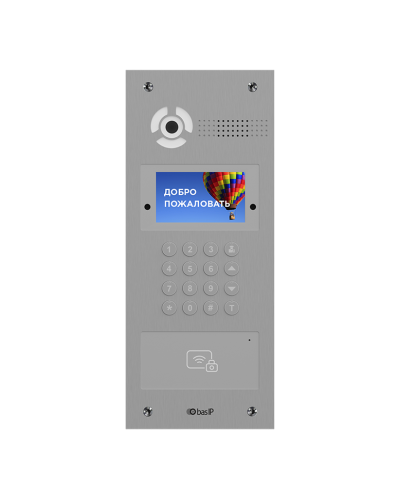 AA-07FBV SILVER. Вызывная панель IP-домофона. BAS-IP в Твери