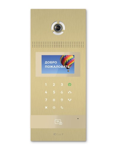 AA-12FB GOLD. Вызывная панель подъездного IP-домофона. BAS-IP в Твери
