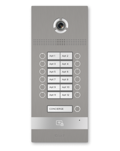BI-12FB SILVER. Вызывная панель IP-домофона. BAS-IP в Твери