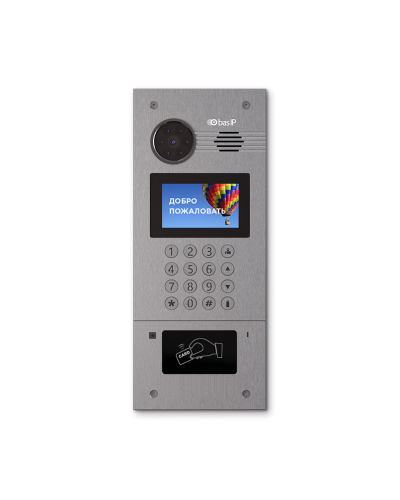 AA-07FB SILVER. Вызывная панель IP-домофона. BAS-IP в Твери