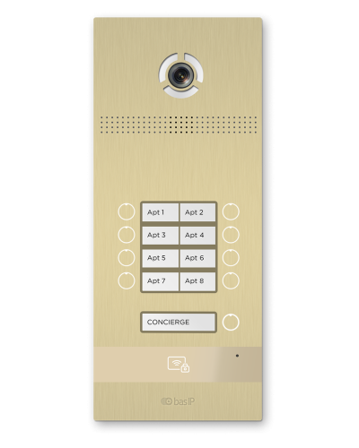 BI-08FB GOLD. Вызывная панель IP-домофона. BAS-IP в Твери