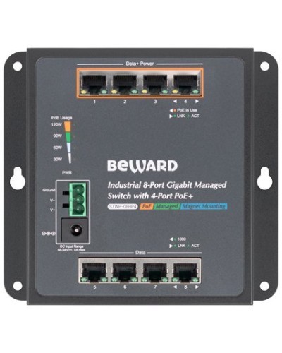 STWP-08HP4. Коммутатор 8-портовый. Beward в Твери