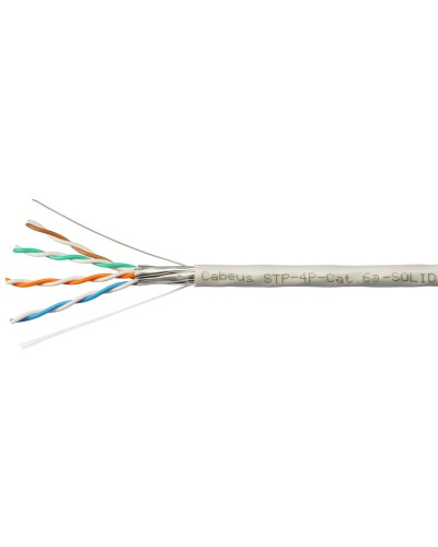 STP-4P-Cat.6a-SOLID-IN-PVC (7196c). Кабель «витая пара» (LAN) для структурированных систем связи. CABEUS в Твери