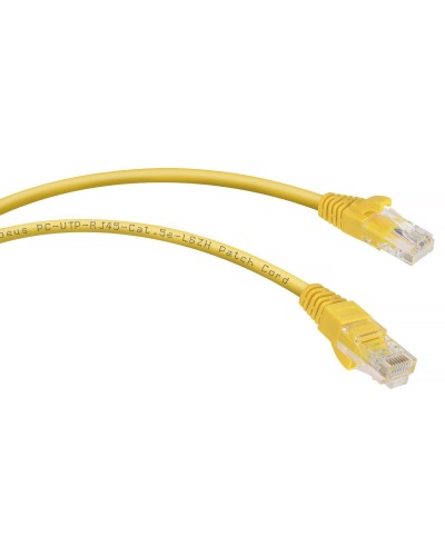 PC-UTP-RJ45-Cat.5e-0.15m-YL-LSZH (9494c), желтый. Патч-корд медный. CABEUS в Твери