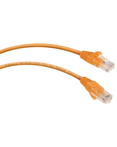 PC-UTP-RJ45-Cat.5e-1m-OR-LSZH (9521c), оранжевый. Патч-корд медный. CABEUS в Твери