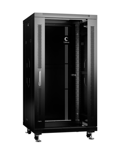 SH-05C-22U60/60-BK (8556c). Шкаф телекоммуникационный 19 напольный 22U. CABEUS в Твери