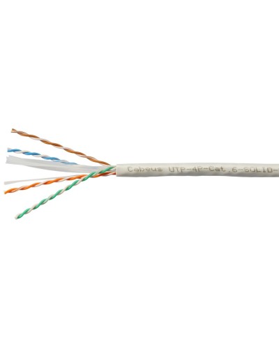 UTP-4P-Cat.6-SOLID-LSZH-WH (11871c-5). Кабель «витая пара» (LAN) для структурированных систем связи. CABEUS в Твери