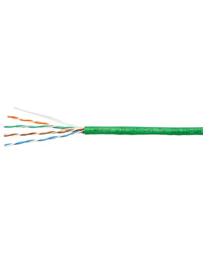 UTP-4P-Cat.5e-SOLID-LSZH-GN-100 (9779c-5). Кабель «витая пара» (LAN) для структурированных систем связи. CABEUS в Твери