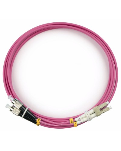 FOP-50-OM4-LC-FC-1m (9150c). Патч-корд оптический. CABEUS в Твери