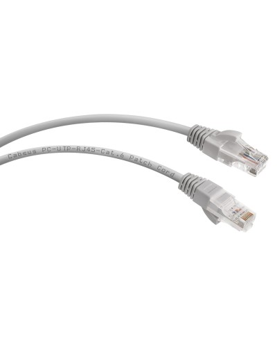 PC-UTP-RJ45-Cat.6-0.3m (7272c), серый. Патч-корд медный. CABEUS в Твери