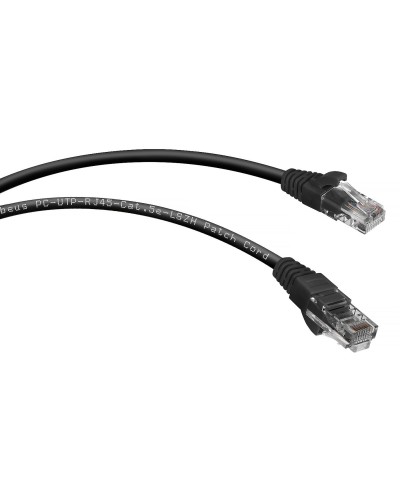 PC-UTP-RJ45-Cat.5e-0.15m-BK-LSZH (9534c), чёрный. Патч-корд медный. CABEUS в Твери