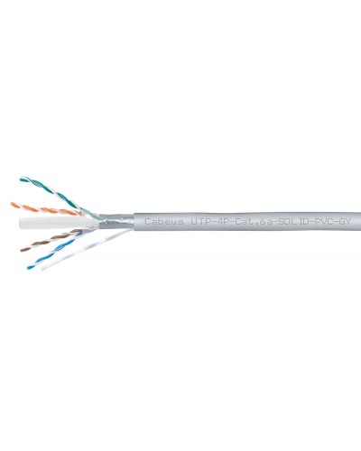 UTP-4P-Cat.6a-SOLID-PVC-GY (11373c). Кабель «витая пара» (LAN) для структурированных систем связи. CABEUS в Твери