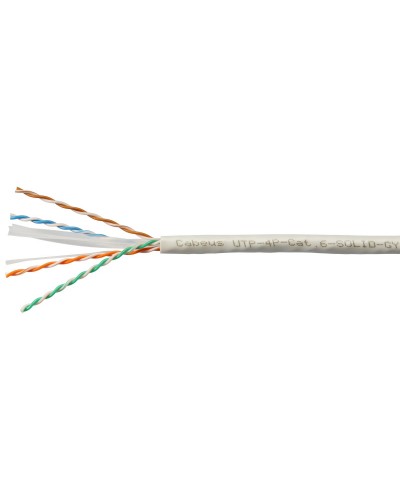 UTP-4P-Cat.6-SOLID-GY (7178c). Кабель «витая пара» (LAN) для структурированных систем связи. CABEUS в Твери