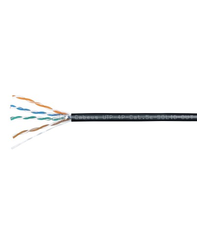 UTP-4P-Cat.5e-SOLID-OUT-LSZH-UV (7172c). Кабель «витая пара» (LAN) для структурированных систем связи. CABEUS в Твери