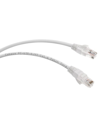 PC-UTP-RJ45-Cat.6-3m (7269c), серый. Патч-корд медный. CABEUS в Твери