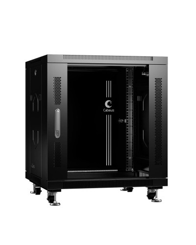 SH-05C-12U60/80-BK (8570c). Шкаф телекоммуникационный 19 напольный 12U. CABEUS в Твери