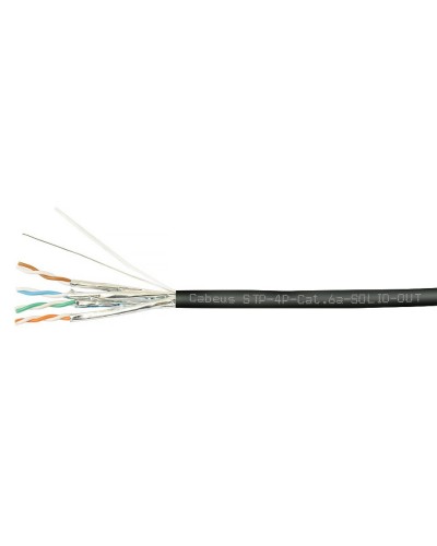 STP-4P-Cat.6a-SOLID-OUT-LSZH-UV (7198c). Кабель «витая пара» (LAN) для структурированных систем связи. CABEUS в Твери