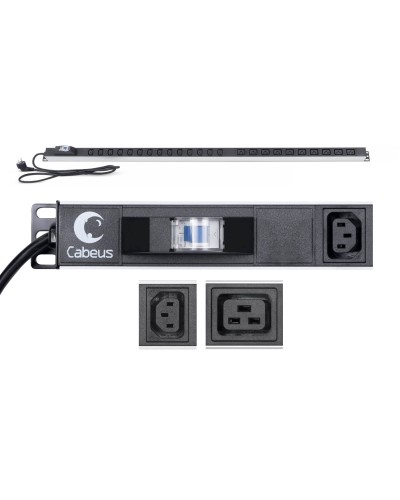 PDU-16-14C13-10C19-B-C14 (9553c). Блок розеток. CABEUS в Твери