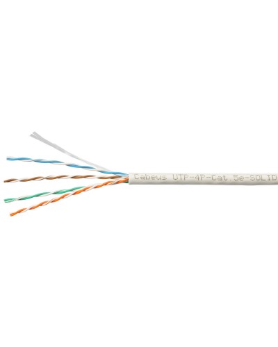 UTP-4P-Cat.5e-SOLID-LSZH-GY-LIGHT (9996c). Кабель «витая пара» (LAN) для структурированных систем связи. CABEUS в Твери