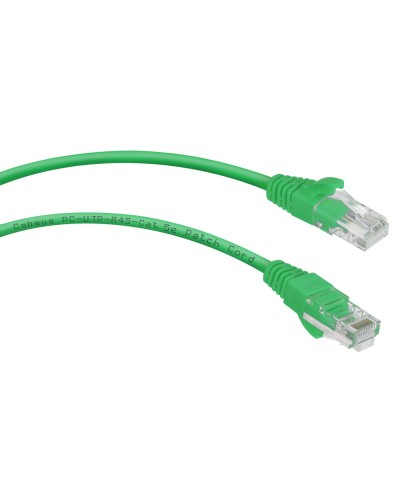 PC-UTP-RJ45-Cat.5e-0.5m-GN (7667c), зелёный. Патч-корд медный. CABEUS в Твери