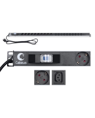 PDU-16-10S-10C13-B (9552c). Блок розеток. CABEUS в Твери