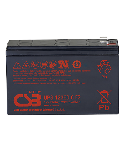 CSB UPS 123606. Аккумулятор герметичный свинцово-кислотный. CSB в Твери