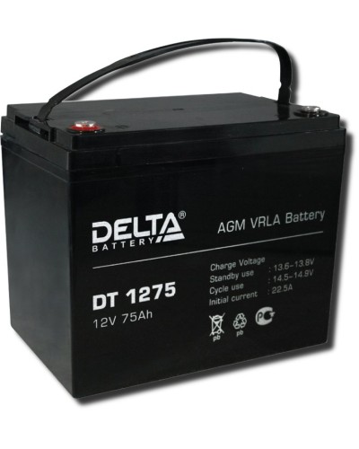 Delta DT 1275. Аккумулятор герметичный свинцово-кислотный. Delta в Твери