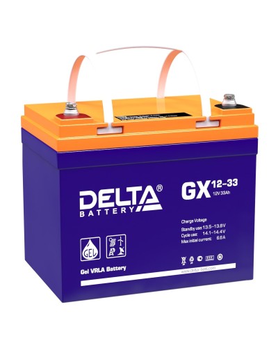 Delta GX 12-33. Аккумулятор герметичный свинцово-кислотный. Delta в Твери