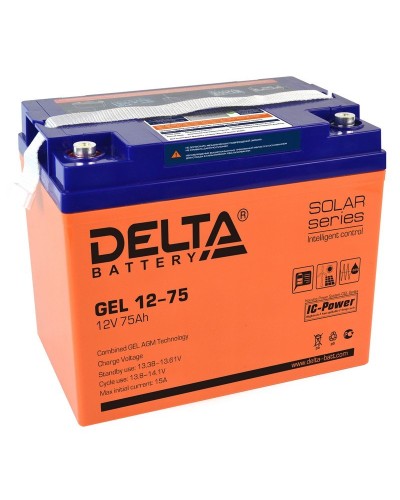 Delta GEL 12-75. Аккумулятор герметичный свинцово-кислотный. Delta в Твери