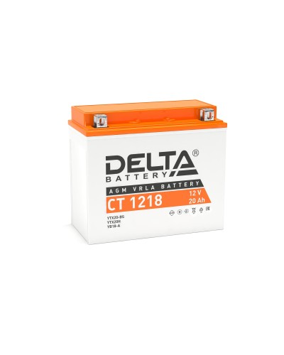 Delta CT 1218. Аккумулятор герметичный свинцово-кислотный стартерный. Delta в Твери