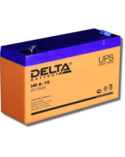 Delta HR 6-15. Аккумулятор герметичный свинцово-кислотный. Delta в Твери