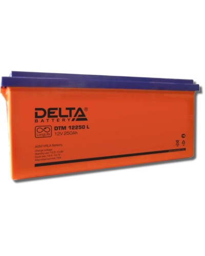 Delta DTM 12250 L. Аккумулятор герметичный свинцово-кислотный. Delta в Твери