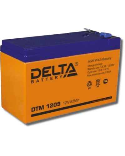 Delta DTM 1209. Аккумулятор герметичный свинцово-кислотный. Delta в Твери