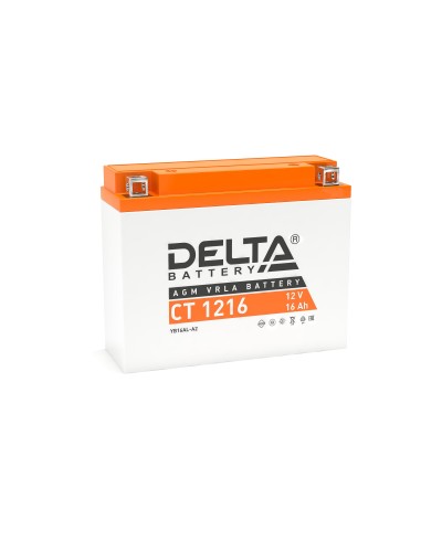 Delta CT 1216. Аккумулятор герметичный свинцово-кислотный стартерный. Delta в Твери