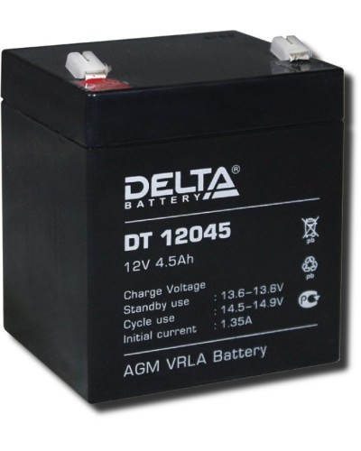 Delta DT 12045. Аккумулятор герметичный свинцово-кислотный. Delta в Твери