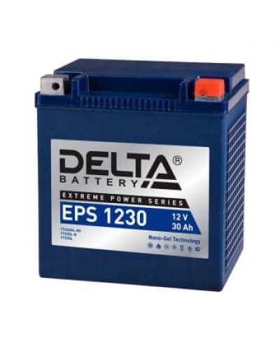 Delta EPS 1230. Аккумулятор герметичный свинцово-кислотный стартерный. Delta в Твери