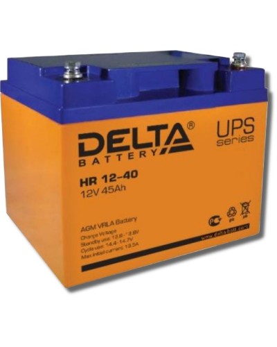 Delta HR 12-40. Аккумулятор герметичный свинцово-кислотный. Delta в Твери