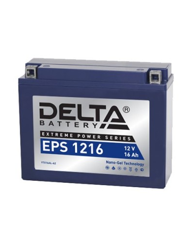 Delta EPS 1216. Аккумулятор герметичный свинцово-кислотный стартерный. Delta в Твери