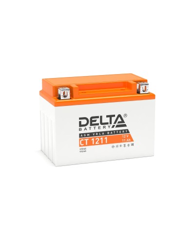 Delta CT 1211. Аккумулятор герметичный свинцово-кислотный стартерный. Delta в Твери