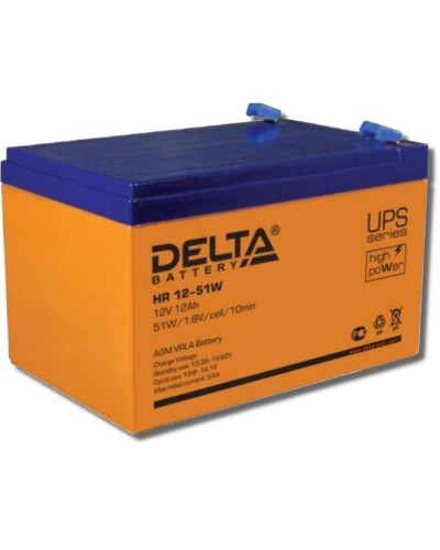 Delta HR 12-51 W. Аккумулятор герметичный свинцово-кислотный. Delta в Твери