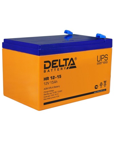 Delta HR 12-15. Аккумулятор герметичный свинцово-кислотный. Delta в Твери
