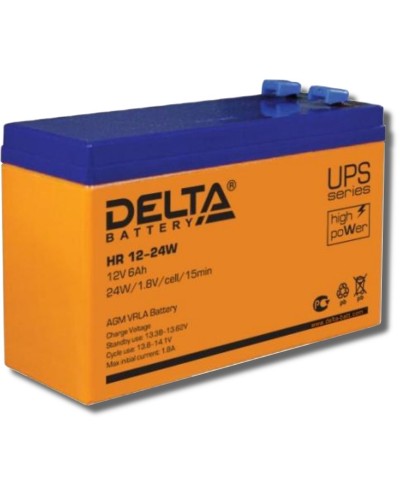 Delta HR 12-24 W. Аккумулятор герметичный свинцово-кислотный. Delta в Твери