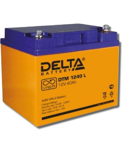 Delta DTM 1240 L. Аккумулятор герметичный свинцово-кислотный. Delta в Твери