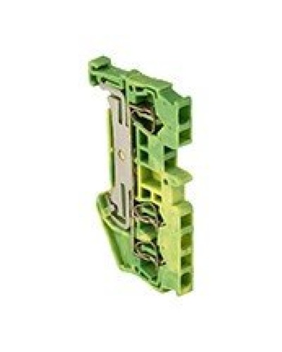 JXB-ST-2.5 3-проводная, земля, желто-зеленная (plc-jxb-st-2.5-3-pen). Колодка клеммная пружинная. EKF в Твери
