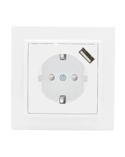 Минск Розетка 1-местная СП с/з 16А (ERR16-028-100-USB). Розетка 1-местная СП с/з 16А. EKF в Твери