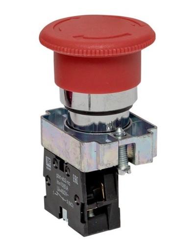 BS542 поворотная красная грибок NC (xb2-bs542). Кнопка поворотная красная грибок. EKF в Твери