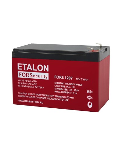 ETALON FORS 1207. Аккумулятор герметичный свинцово-кислотный. ETALON в Твери