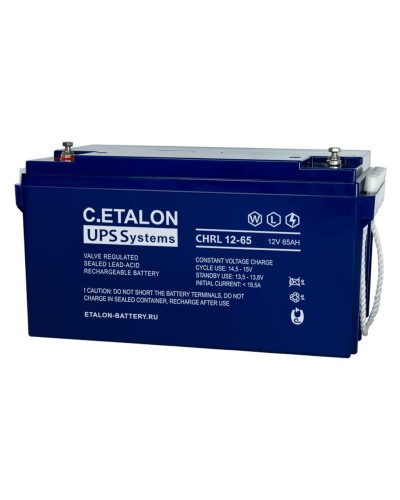 C.ETALON CHRL 12-65. Аккумулятор герметичный свинцово-кислотный. ETALON в Твери